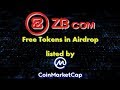 ZB Airdrop - Бесплатные токены. Указаны на CoinMarketCap.