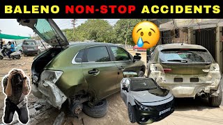 Our Baleno Met With Huge Non-stop Accidents 😔 | Baleno Accident 2024 | Baleno Denting Painting 😪