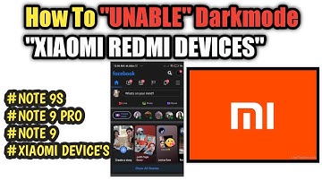 How To Unable Darkmode for all apps, Redmi Note 9s, Note 9 Pro, Note 9 and other Xiaomi Device