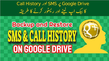 How to Backup and Restore SMS & Call History