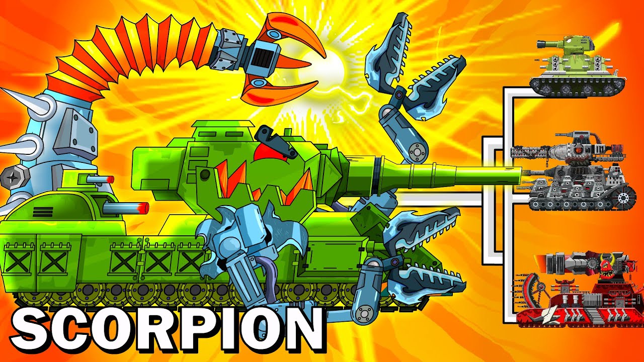 Monsters Hypnosis KV6 vs Gustav | ARENA TANK CARTOON