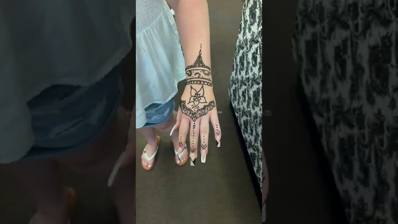 henna temporary tattoo in our store YouTube