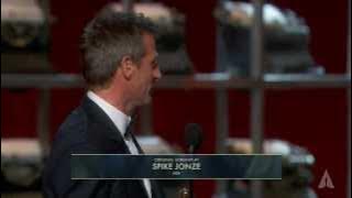 Spike Jonze winning Best Original Screenplay for 