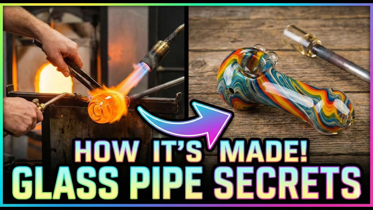 The Full Glass Blowing Process Behind Every Hand Pipe ( How Glass Pipes Are Made)