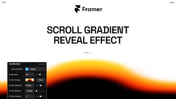 Framer Scroll Gradient Reveal Effect