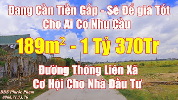 Lô Đất Thổ Cư Cần Bán l 5 x 38 . 189m² l Nằm Trên Mặt Tiền Bê Tông 4m l Đức Hòa - Long An