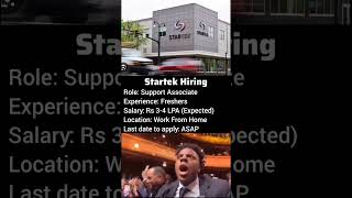 Startek Hiring Freshers