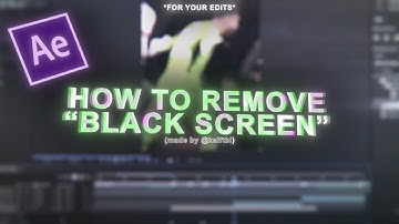 How To Remove "Black Screen" When Adding Twixtor *After Effects Tutorial*