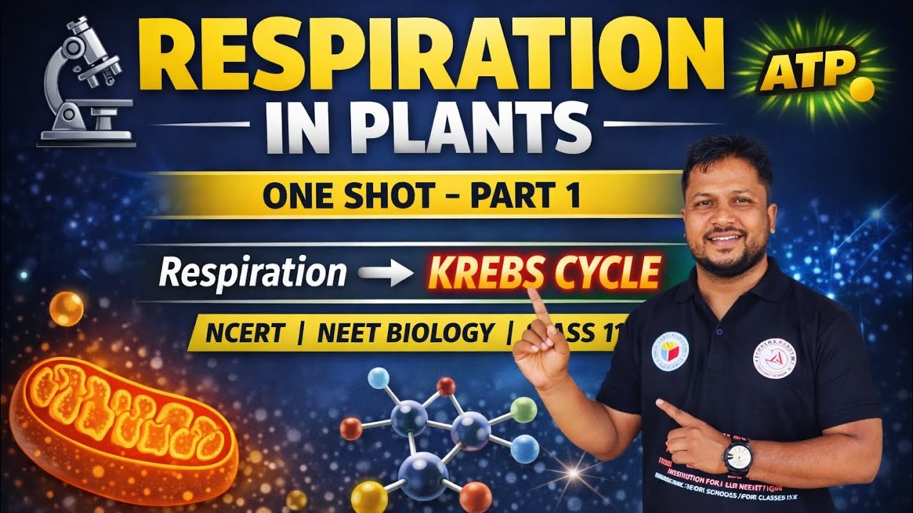 Respiration in Plants | One Shot Part 1 | Respiration to Krebs Cycle | NEET Biology | Class 11