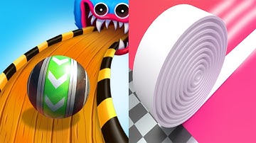 Sky Rolling Ball 3D VS Brick Builder Android iOS Mobile Gameplay Walkthrough (Level 121-125)