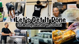 GET IT ALL DONE | CLEANING & LAUNDRY MOTIVATION | COOKING | NEW RECIPE