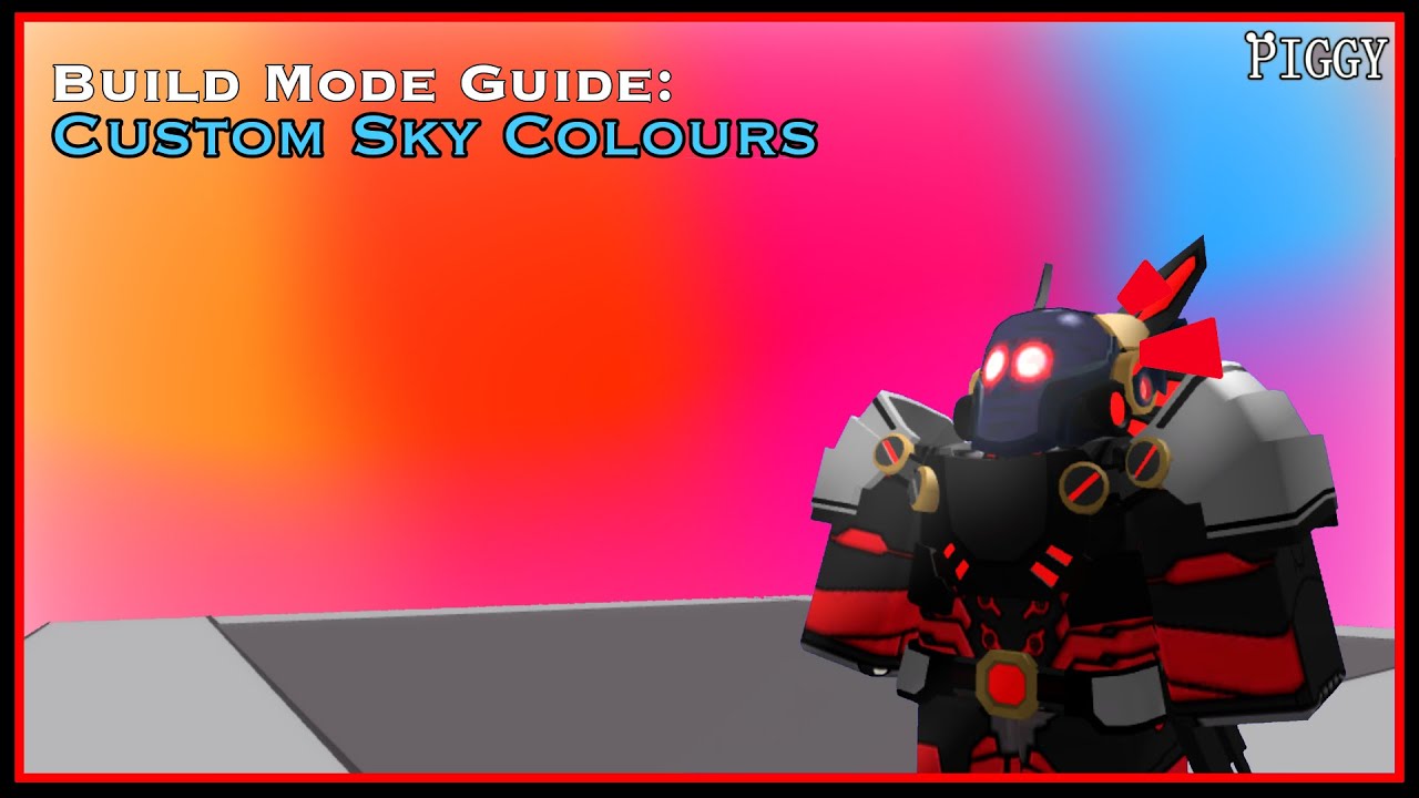 ☁️ How to make CUSTOM SKIES - Piggy Build Mode