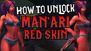 How to Unlock Red Draenei Skin Customization in WoW! Seeing Red Achievement Guide (Man'ari Eredar)