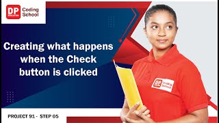 Project 91 Step 5 - Creating what happens when the Check button is clicked