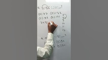 Number Analogy Reasoning | # Short video # 70N FOR |SSC GD CGL CHSL CPO MTS RAILWAY NTPC RRB GROUP D