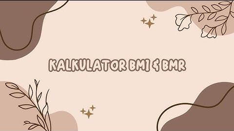 PROGRAM KALKULATOR BMI & BMR MENGGUNAKAN JAVA