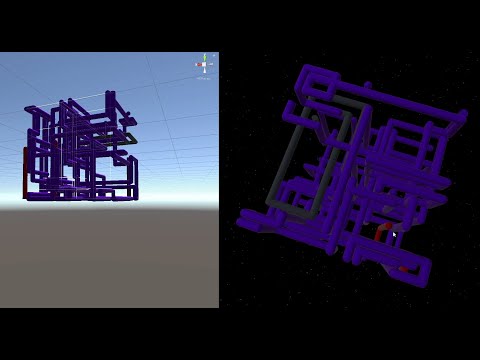 Cube Filling "Growing Pipes" Algorithm