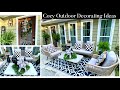 Cozy outdoor decorating ideasporch makeover