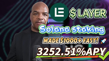 Staking LAYER Token in Solayer Solana – 3252.51% APY Crypto Mastery