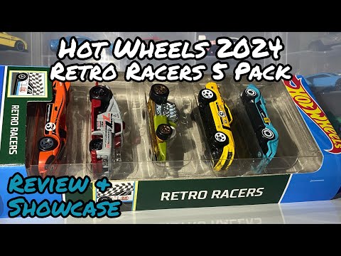 Hot Wheels 2024 RETRO RACERS 5 Pack - Unboxing, Review