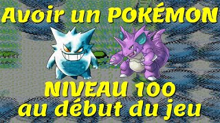 [TUTO] Avoir un POKÉMON NIVEAU 100 au début du jeu | Pokémon Jaune