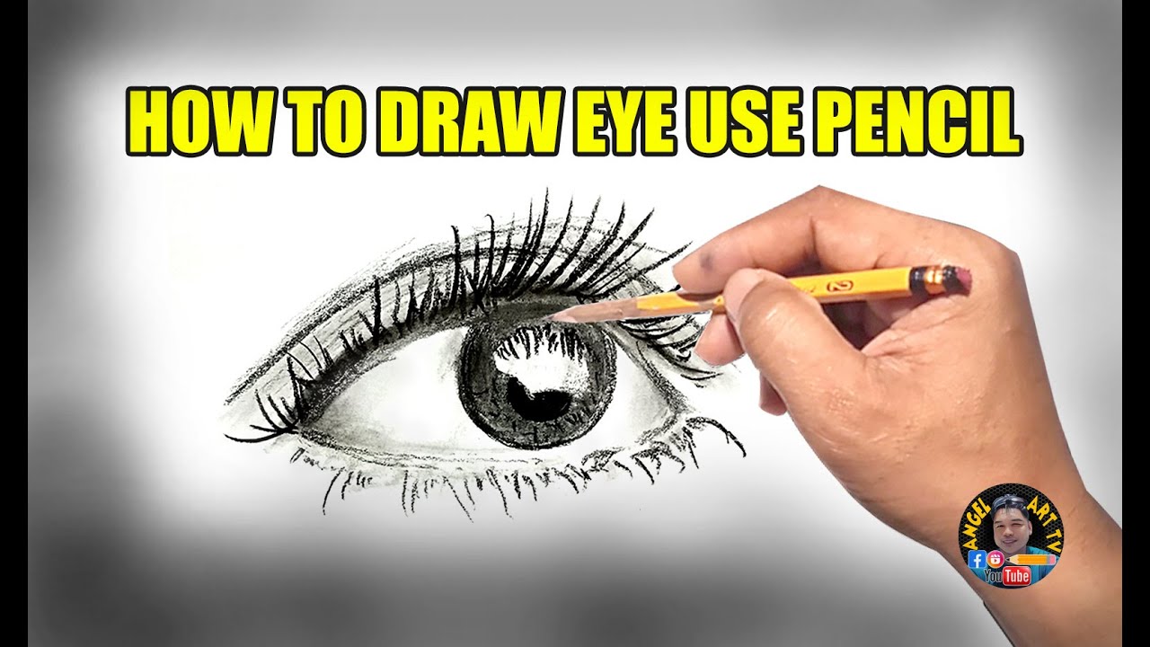 How to draw eye pencil skitches - YouTube