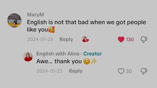 Your Comments Mean So Much to Me ❤️ | English With Alina