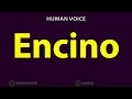How To Pronounce Encino