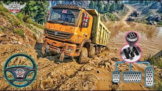 Impossible Deep Mud! BharatBenz Truck Stuck in Extreme Mud Bus Simulator Indonesia Gameplay #11 screenshot 1
