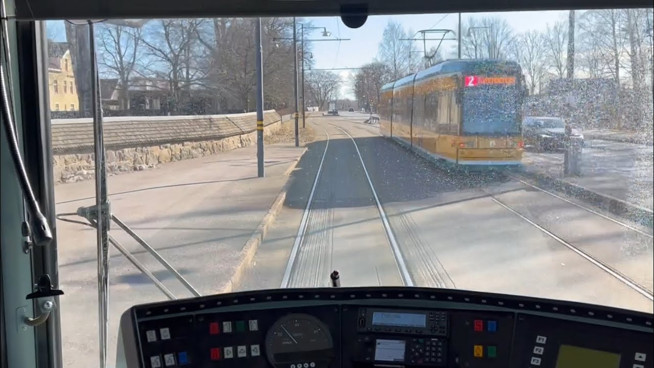 Hagaskolan till Fridvalla med Norrköping spårvag m06