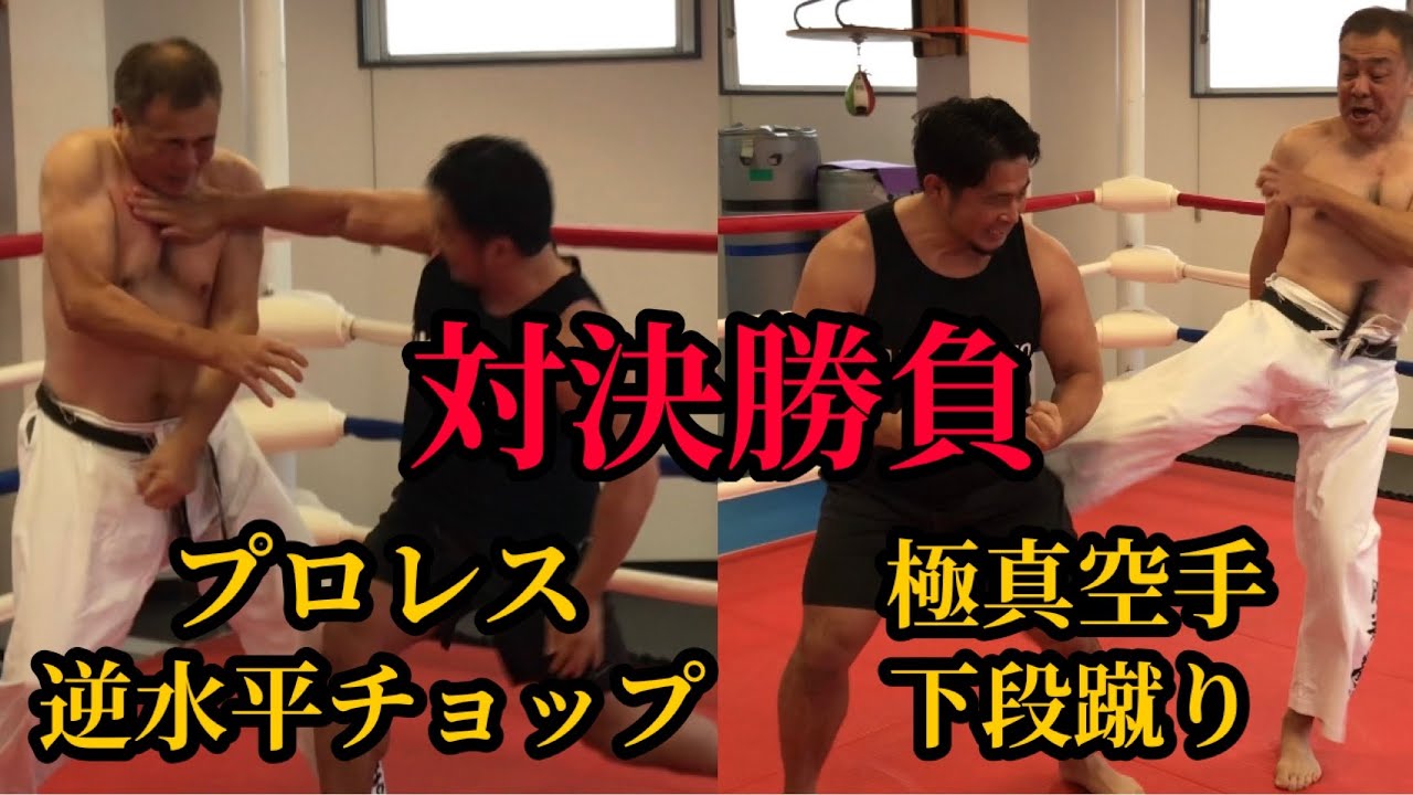 プロレスvs極真空手】アントニオ猪木襲撃犯人と直接対決！逆水平