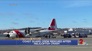 New images show rescue of Coast Guard crew following helicopter crash
