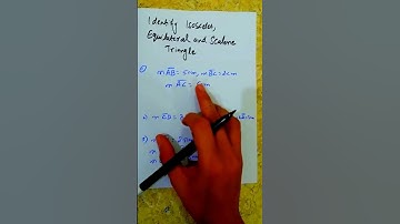 Identify isosceles,Equilateral and scalene Triangle#shorts