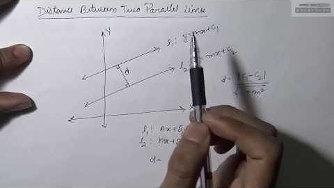 How to Find Distance Between Two Parallel Lines (Hindi)? | Part-1