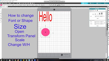 How to change size in silhouette studio font/text/shape/image