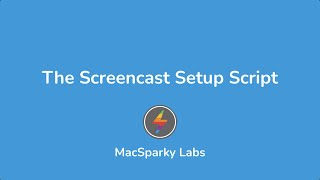 Screencasting Keyboard Maestro Script