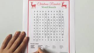 Christmas Reindeer Word Search Puzzle | Word Search With Me 2018 screenshot 5