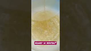 Honey in Water ASMR Play shorts Edit to add: No honey was wasted in the making of this video ? ?