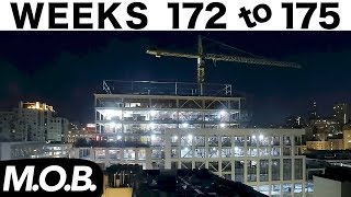 Construction time-lapse: Ⓗ Weeks 172-175 (M.O.B. edition): Lots of curtain wall progress