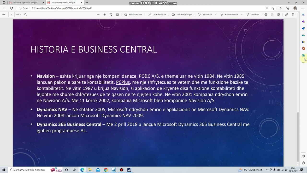 Microsoft Dynamics NAV/BC Shqip - Hyrje ne ERP Sisteme - Pjesa 1
