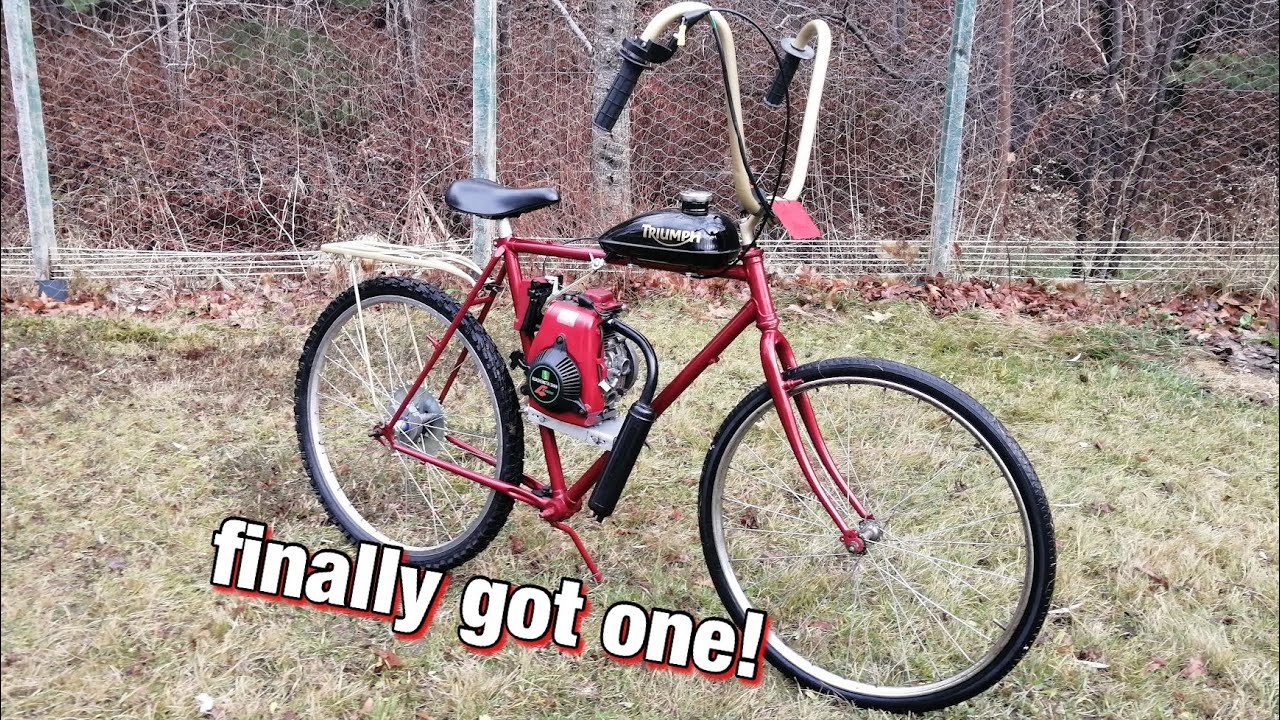 My 50cc Motorized Bike - YouTube