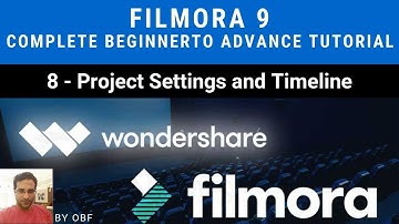 filmora 9 Complete beginner to advance  tutorial -8-  project setting and timeline (Urdu)