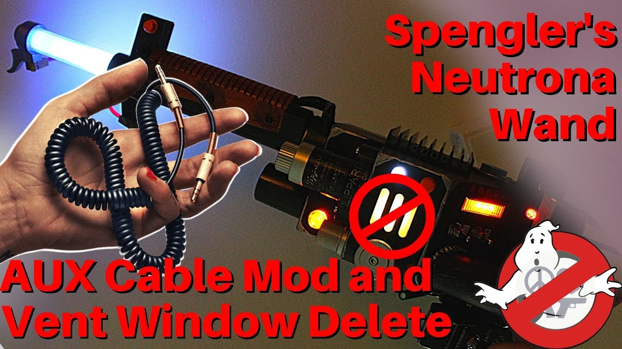 How To Install Aux Jack Mod & Remove Vent Window  - Hasbro 🚫Ghostbusters Spengler's Neutrona Wand