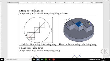 Solidworks - Hướng dẫn lệnh ràng buộc thẳng hàng - COLLINEAR RELATIONS