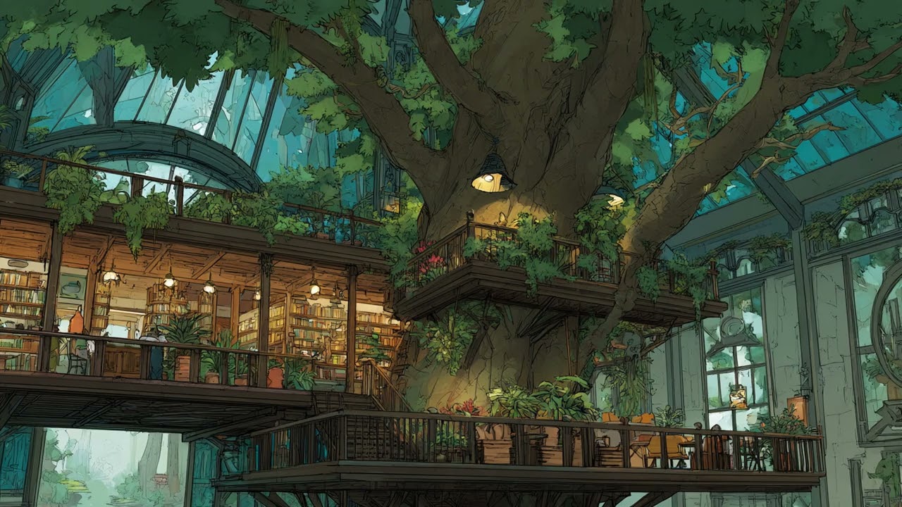 [Playlist] (no mid roll ads) Enchanted Library Haven | Lofi & Classical Music