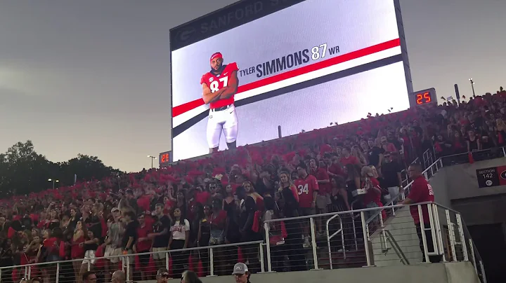 UGA starters introduced... Wait until they call Ro...