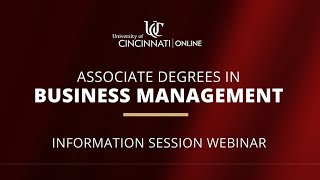 Summer 2025 Info Session: Associate Degrees in Business Management