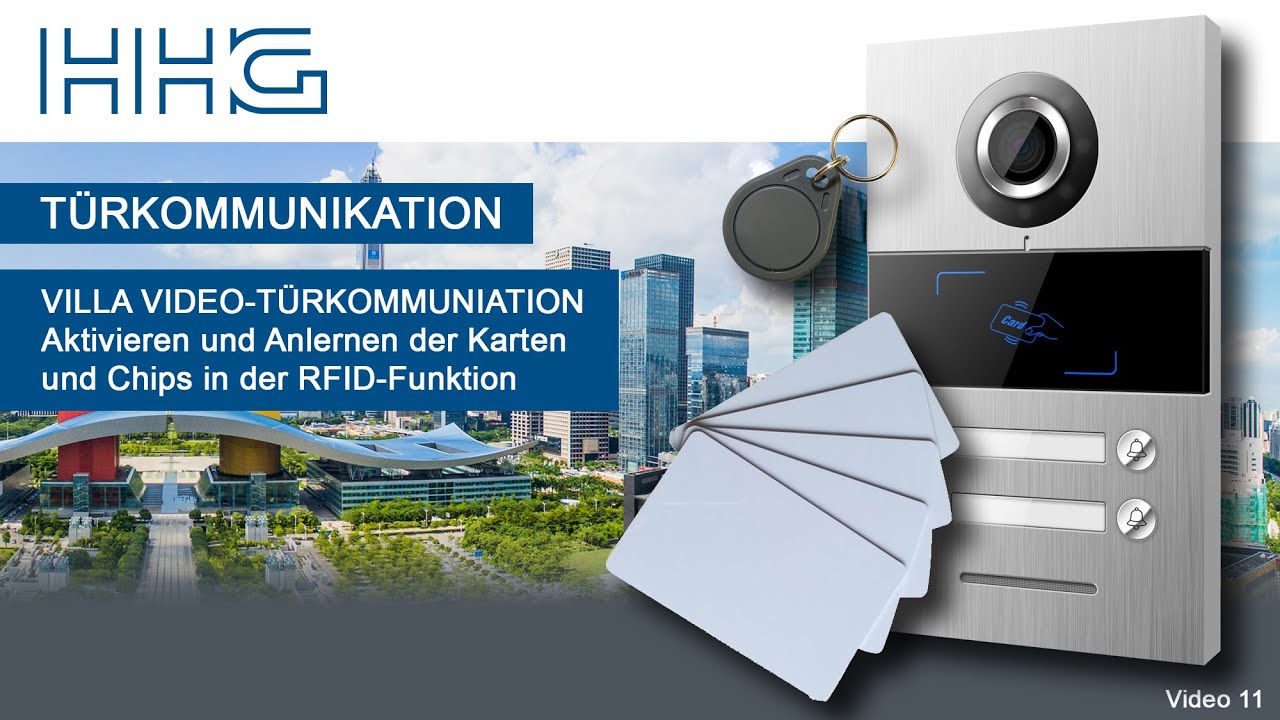 New In 2 Schritten die RFID-Funktion der VILLA VIDEO-Außenstation aktivieren / Türkommunikation