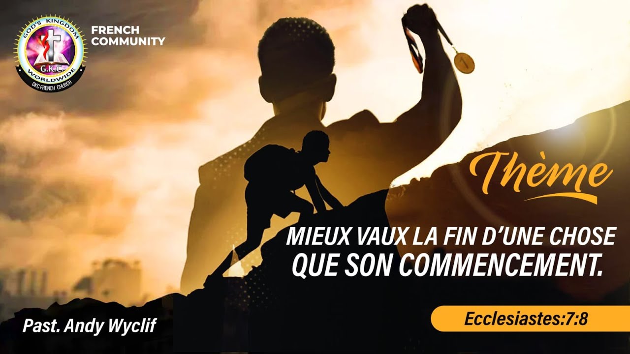 MIEUX VAUX LA FIN D'UNE CHOSE QUE SON COMMENCEMENT - YouTube