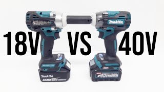 Makita 40v Impact Wrench VS Makita 18v Impact Wrench | Are they the same?